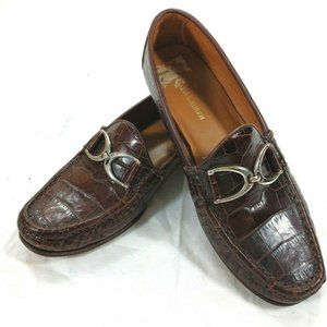 RALPH LAUREN ‘96 Brown Crocodile Alligator Skin 6